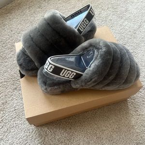 Ugg Fluff Yeah Slide - Grey